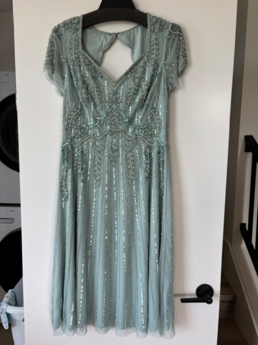Adrianna Papell Beaded Midi Dress
